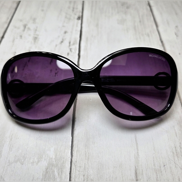 Michael Kors Accessories - Michael Kors Women's Sunglasses with Black Frame and Purple Lenses